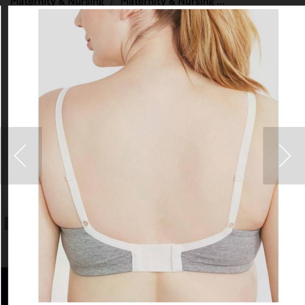 Motherhood Maternity 36B 99849 Lace-Trim Cotton Underwire Nursing Bra NWT - Picture 4 of 5